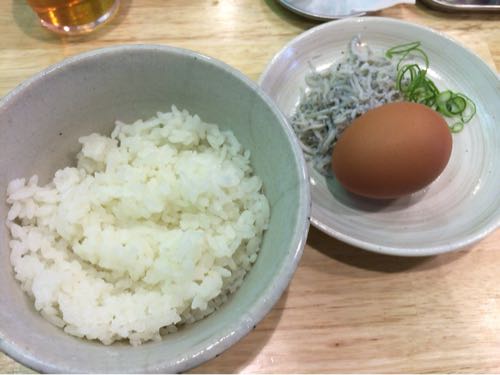 福島壱麺 しらす玉子飯