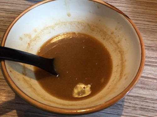麺や 輝の穴 スープ割